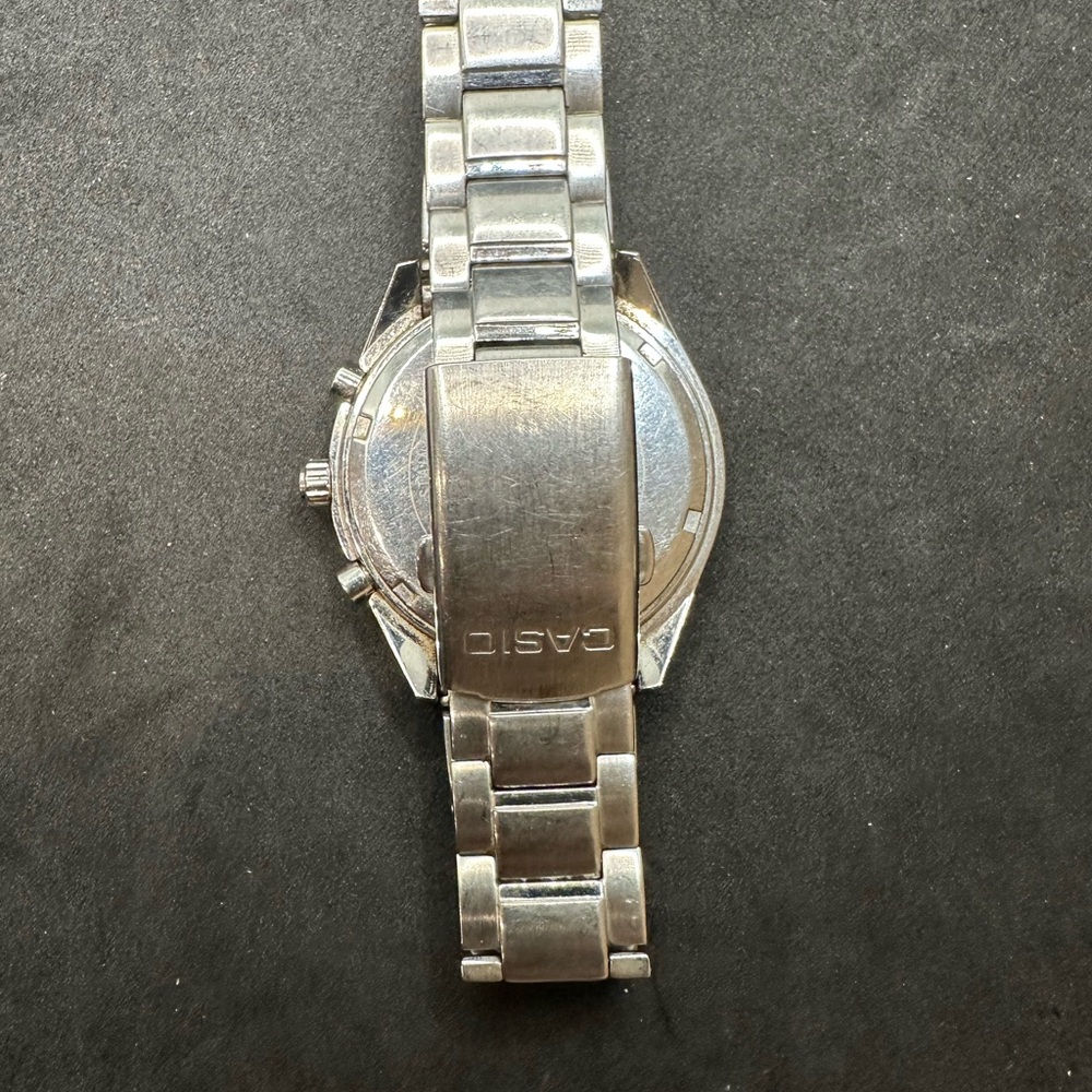 Casio Edifice Silver Chronograph Watch - Picture 5 of 6